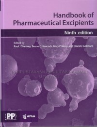 Handbook of Pharmaceutical Excipients